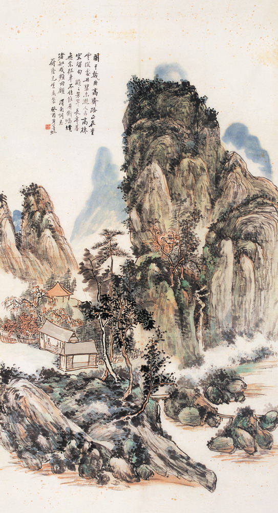 画家黄宾虹及作品